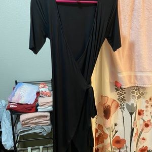 Forever21 wrap midi dress